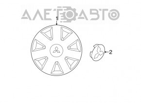 Wheel cap R16 Mitsubishi Outlander 14-18