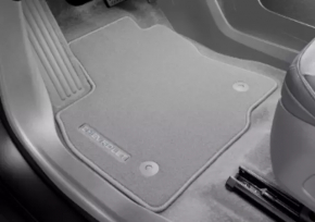 Set of mats Chevrolet Bolt EUV 22-23 cloth gray with Chevrolet logo