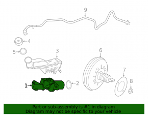 Infiniti QX30 17-19 Brake Master Cylinder