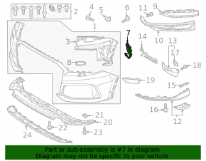 Audi Q7 20-24 Front Bumper Tow Hook Cap