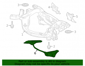 Lexus NX300h 15-21 Rear Subframe Strut