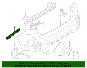 Subaru Crosstrek 24-26 Rear Bumper Outer Left Mount