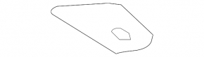 The right trunk floor of a Toyota Camry V40 has a dent.