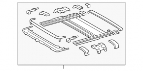 Toyota Camry V55 15-17 hatch mechanism (USA)