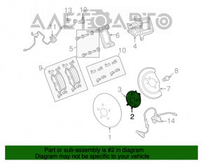 Rear right hub Dodge Journey 09-19 AWD