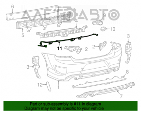 Wiring Rear Bumper Dodge Charger 15-15 Rest