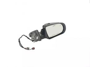 Right side mirror complete Jeep Compass 17-24 5+7 pins, BSM, turn signal, heated, graphite, with chrome molding