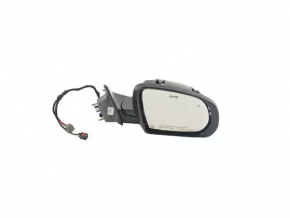Right side mirror complete Jeep Compass 17-24 5+7 pins, BSM, turn signal, heated, graphite, with chrome molding