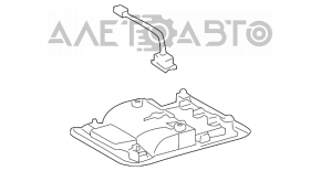 Front light Toyota Prius 20 04-09 beige, without sunroof