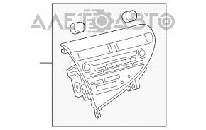 Radio, Cassette Player, Climate Control, Instrument Panel Assembly Lexus RX350 RX450h 10-15