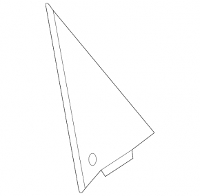 Door trim, side rear right, Audi A4 B8 08-16, rear triangle