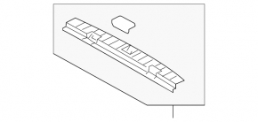 Subaru B9 Tribeca trunk opening trim, gray