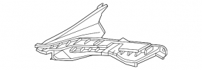 Front bumper mount, left, under headlight, Porsche Taycan 25-26