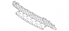 Lower grille of the front bumper Mercedes W167 GLE 350 24-26
