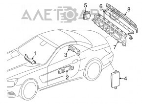 Mercedes GLC 16-19 Foot Tailgate Opening Sensors