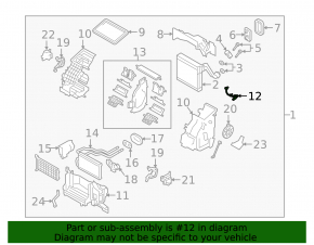 Mazda CX-50 23-25 Evaporator Temperature Sensor