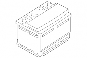 Battery 12v FORD EDGE MK2 15- 61Ah 600A Euro +-Reverse EXIDE