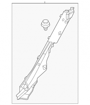 Upper left rear pillar trim Mazda 6 18-21 type 1 beige
