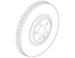 Front left brake disc for Jaguar E-Pace 18-20 349/34mm