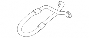 Air conditioning hose compressor-heater first Land Rover Range Rover Velar 18-20 2.0T