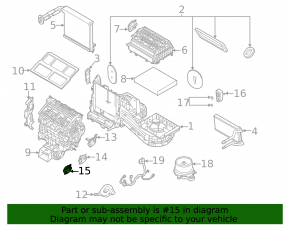 Actuator motor drive heater Ford Explorer 20-
