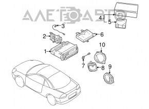 Rear left speaker Mitsubishi Galant 04-12