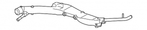 Cooling system pipe metal Subaru Outback 10-12 2.5