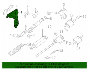 Exhaust manifold with catalytic converter Nissan Rogue 14-20 type 2 rusty