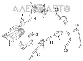 Carbon Canister Absorber Nissan Rogue 21-22 2.5 JP built