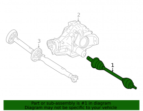 Drive axle rear right Mercedes W164 ML X164 GL