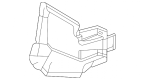 Right lower radiator deflector for Lexus RX350 RX450h 23-26 Canada built