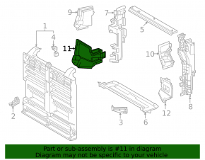 Right lower radiator deflector for Lexus RX350 RX450h 23-26 Canada built