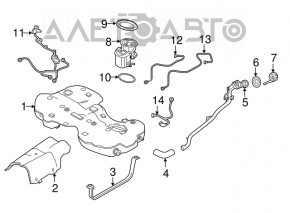 Infiniti QX30 17 Fuel Filler Cap - Broken Fastener