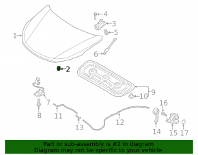 Front left bonnet bumper Hyundai Tucson 16-21