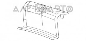 Chrysler 200 15-17 Trunk Opening Trim