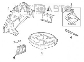 Chrysler 200 15-17 Trunk Opening Trim