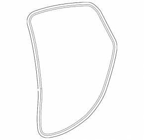 Chevrolet Volt 16- rear right door seal