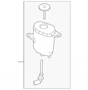 Power steering reservoir BMW 5 F10 10-16