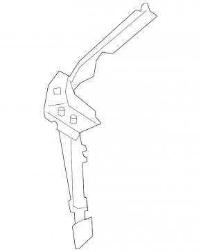 Right fender bracket on the BMW X5 G05 19-25 pillar