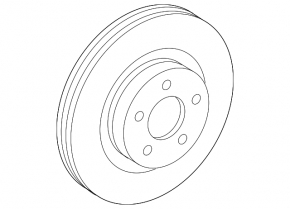 Front left brake disc Toyota Highlander 08-13
