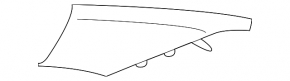Right rear pillar trim behind the window, Audi A6 C8 19-23, gray, under the curtain, for dry cleaning