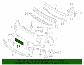 Front number plate area BMW i3 14-21