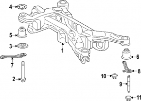 Subframe rear Toyota Rav4 19- AWD