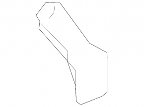 Lower reinforcement for the left wing apron of a Toyota Venza 09-15