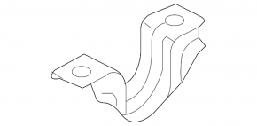 Front stabilizer bar mounting bracket left Infiniti G35 06-14