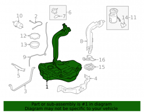 VW Jetta 11-18 USA Fuel Tank