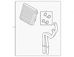 Heater radiator stove 3 row BMW X7 G07 19-