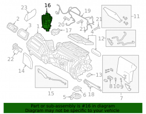 Motor heater fan BMW X3 G01 18-21