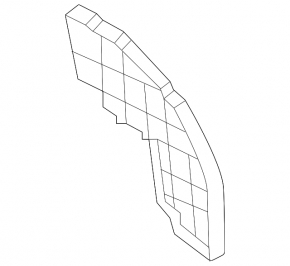 Inner left wing seal Nissan Rogue 21-24