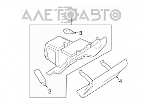 Nissan Leaf 11-12 glove compartment